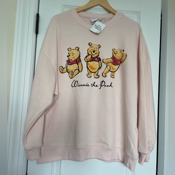 Disney Sweaters - DISNEY Pink Winnie The Pooh Crewneck Sweatshirt / Winnie the Pooh Top NWT